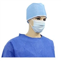 Ühekordsed sidemetega kirurgilised mütsid